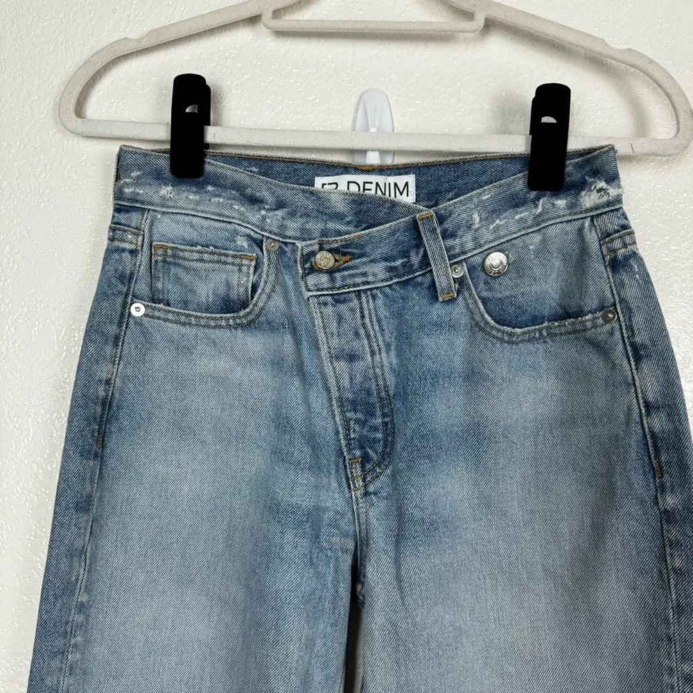 EB Denim Crossover Pant Jeans in Cielo 100% Cotton Size 25 - Image 4