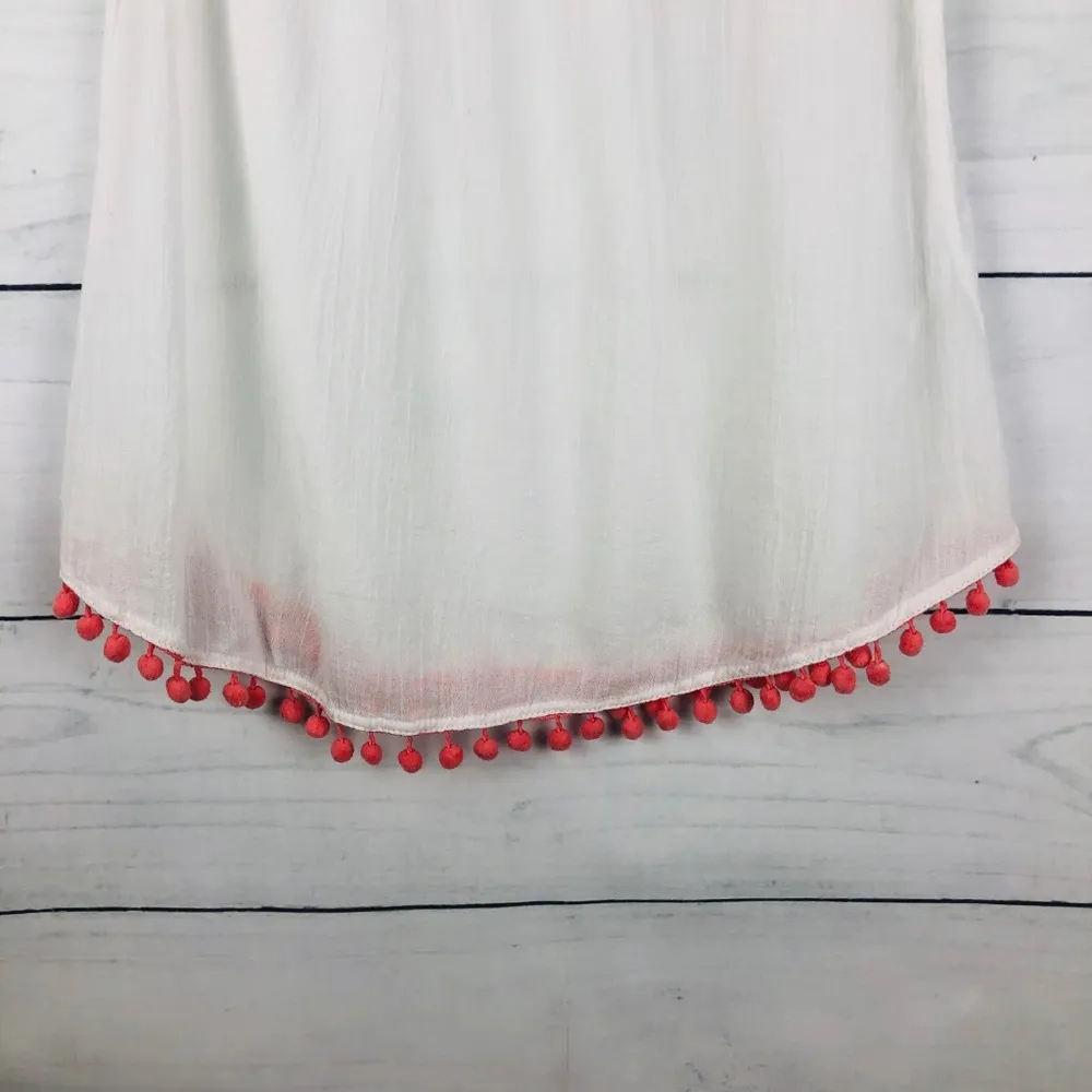 Beach Lunch Lounge|White Boho Blouse-691 - Image 2