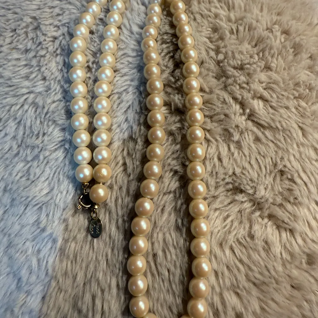 Park Lane Ivory Freshwater Pearl Necklace‎ Parklane 12” - Image 2