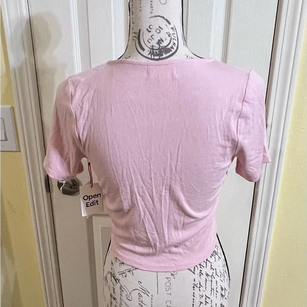 CLEARANCE- Open Edit Tie-Front Top - Image 3