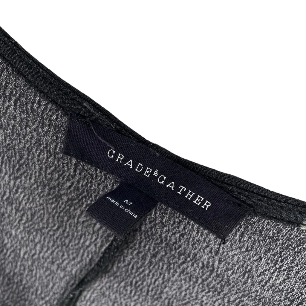 Grade & Gather Cold Shoulder Midi Dress Gray - Image 3