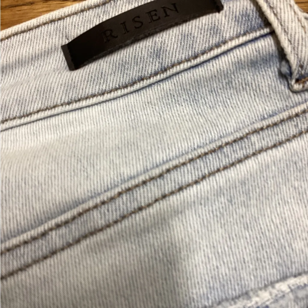 Risen button fly jeans. Size 29/9. Acid Wash Blue - Image 10