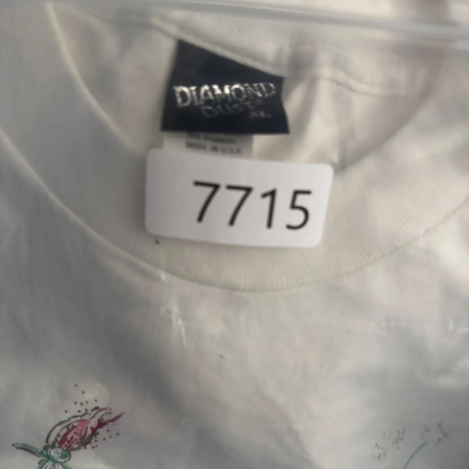 Vtg 90s Diamond Dust T - Image 7