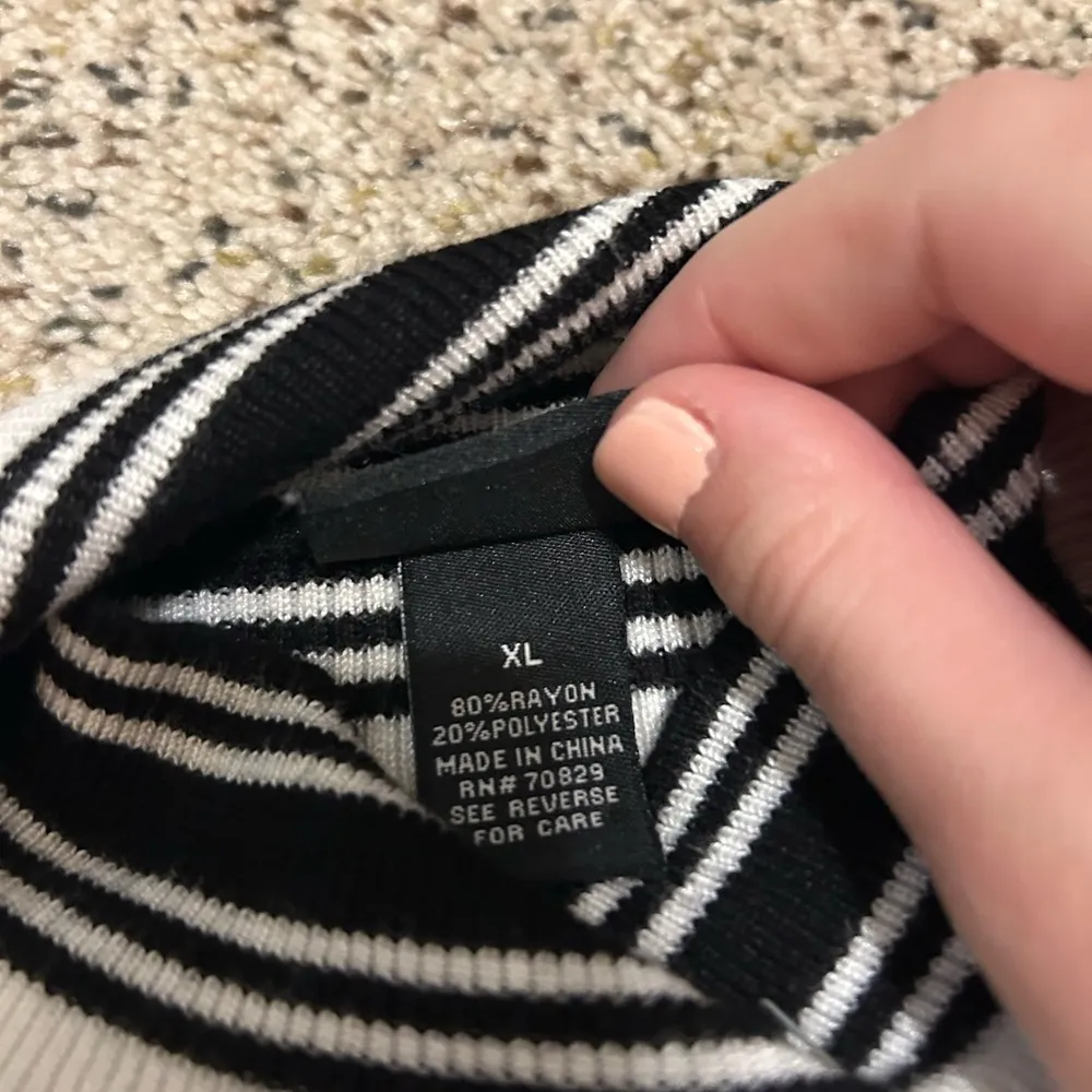 Rue21 Monochrome Striped Turtleneck - Image 3