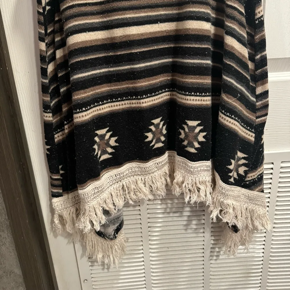 Western/Aztec Women's Kimono/Cardigan, Size M Black Size M - Image 5