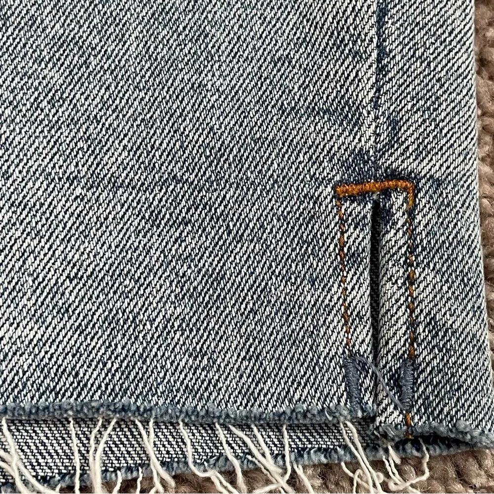 NWT Free People We The Free‎ Avery Bermuda Denim Jean Short Size 25 Pacific Blue - Image 12