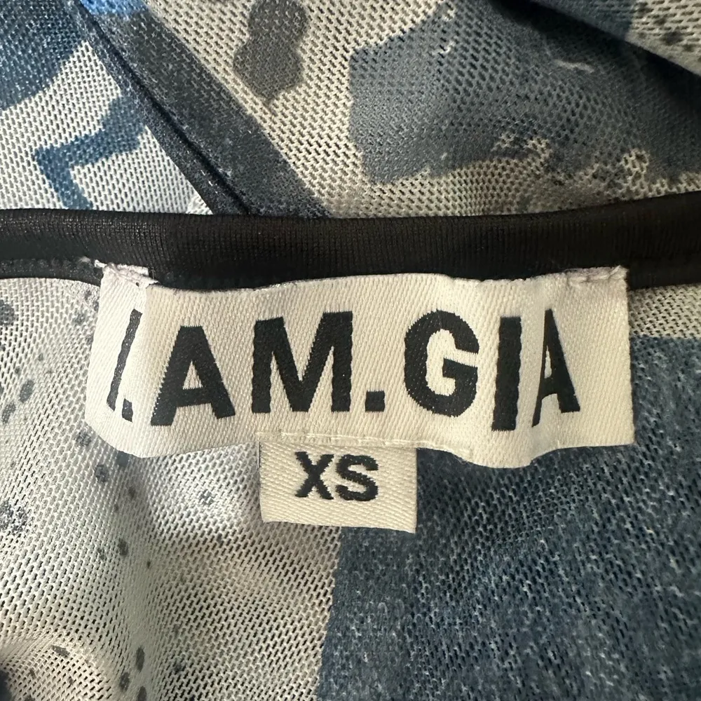 I.AM.GIA Newsprint Flare Mesh Pants Size XS - Image 5