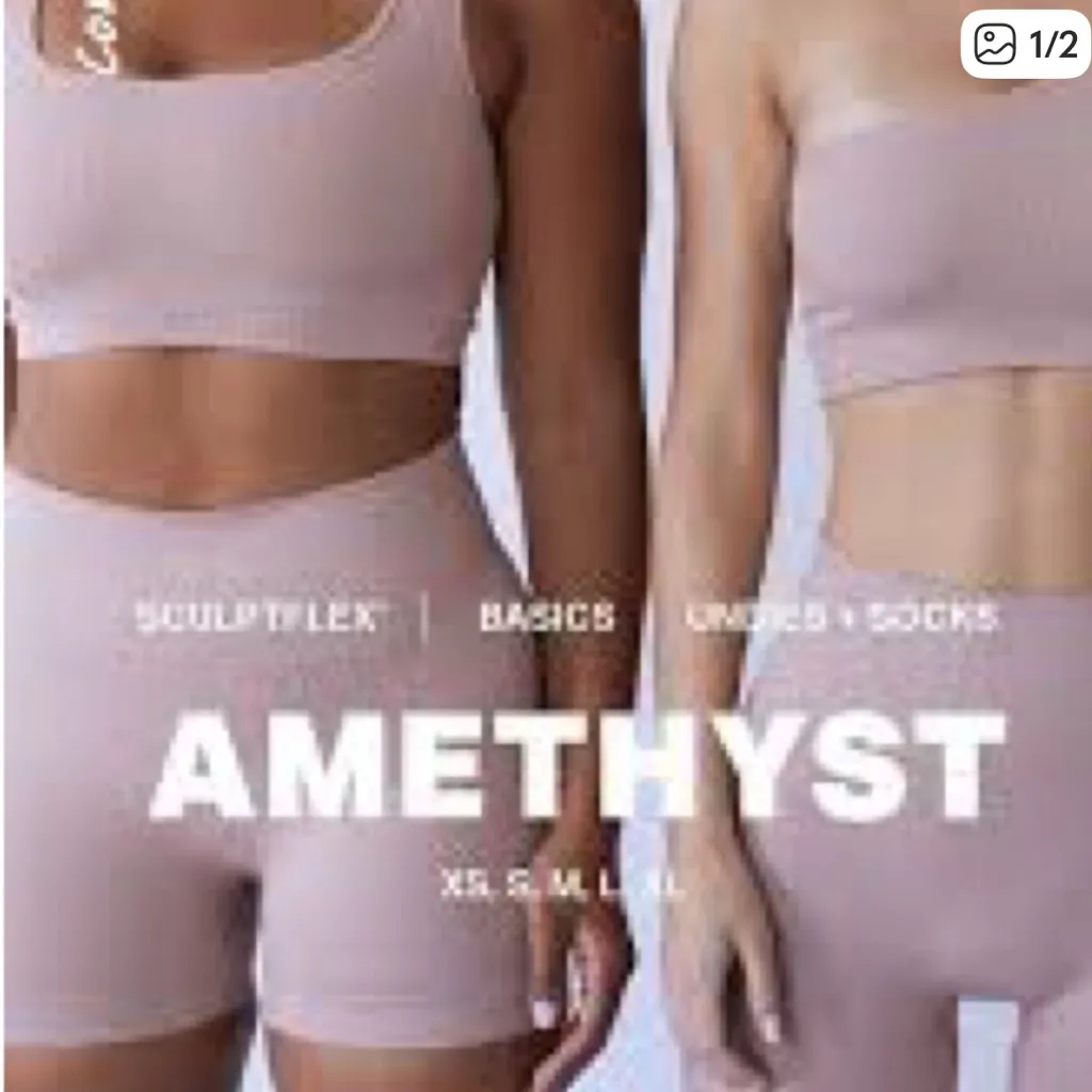 ✨Set Active Sculptflex Ribbed Box X Bra Size Small - Image 4