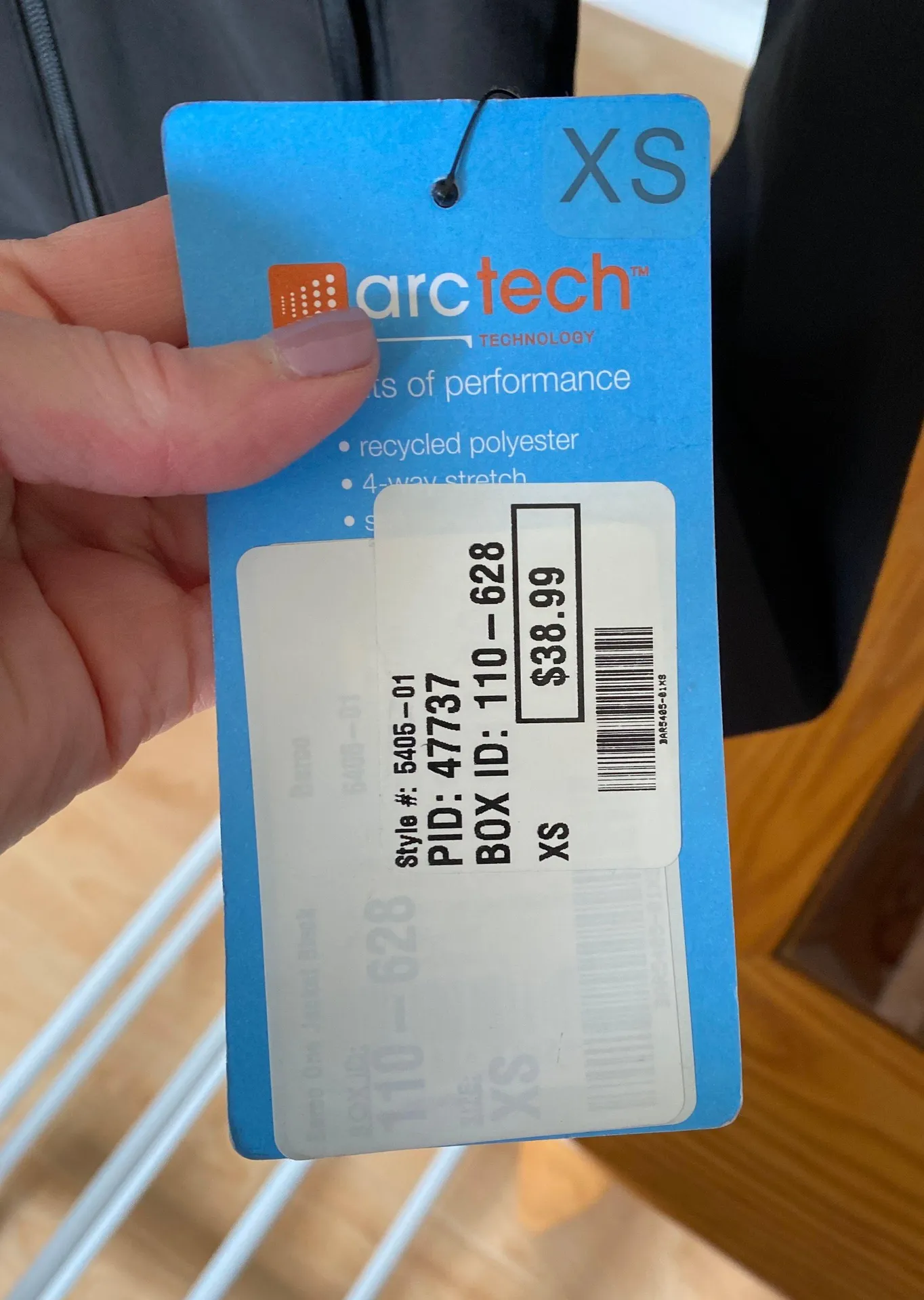 Scrub Jacket Black Size XS - Image 2