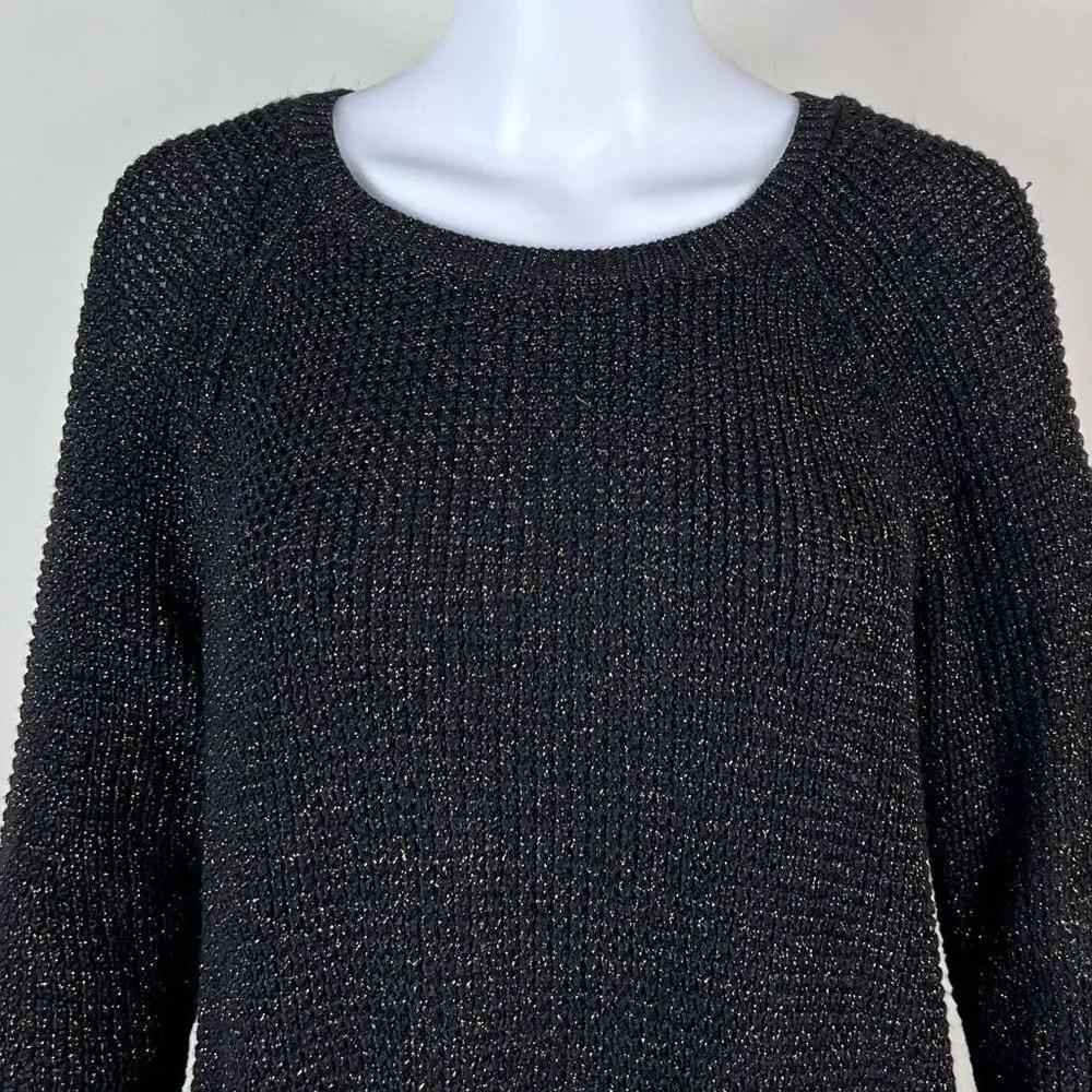 RACHEL by Rachel Roy Tulip Back Metallic-Speckled Sweater - Image 2