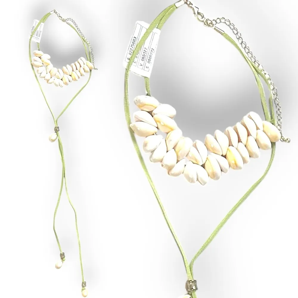 Free People Katie Leather Shell Choker NWT Layered Necklace Beach Bohemian Surf - Image 6