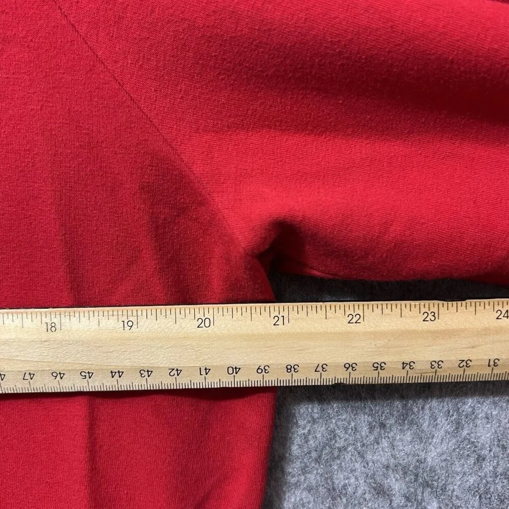 Soho Street New York Company Hoodie‎ Womens Medium Red Full Zip Lace Accent - Image 7