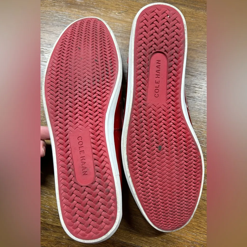 Cole Haan Size 8.5 Nantucket Camp Moc Boat Casual Moccasins Red Shoes - Image 6