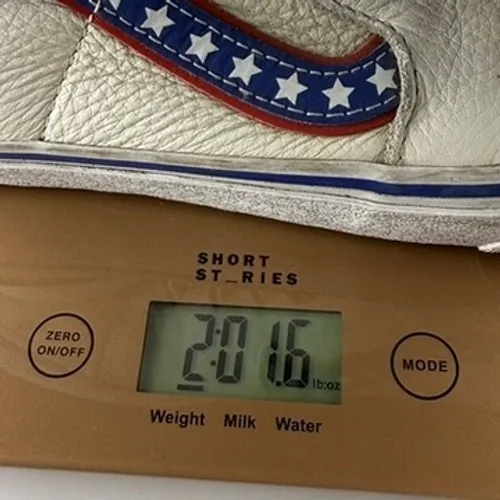 Vans SK8-Hi Americana Sneakers Womens 10 White Red Blue High Special Edition - Image 14