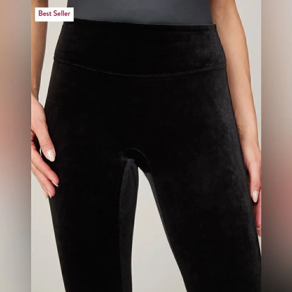 SPANX black Velvet Leggings retails $98! Size medium - Image 5