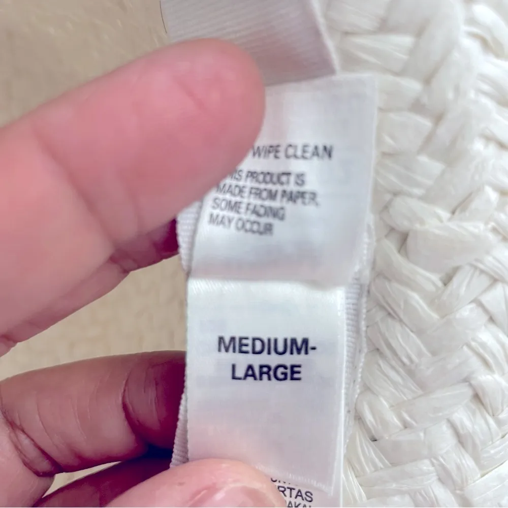 Marks & Spencer 100% Paper Straw hat. Great for your Summer days and Vacations White - Image 11