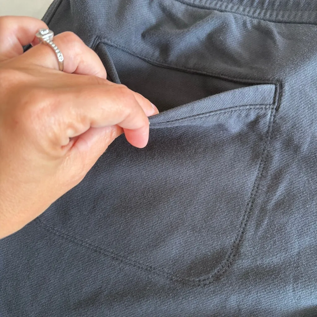 NWT Athleta Farallon Cotton Athletic Shorts Black L - Image 11