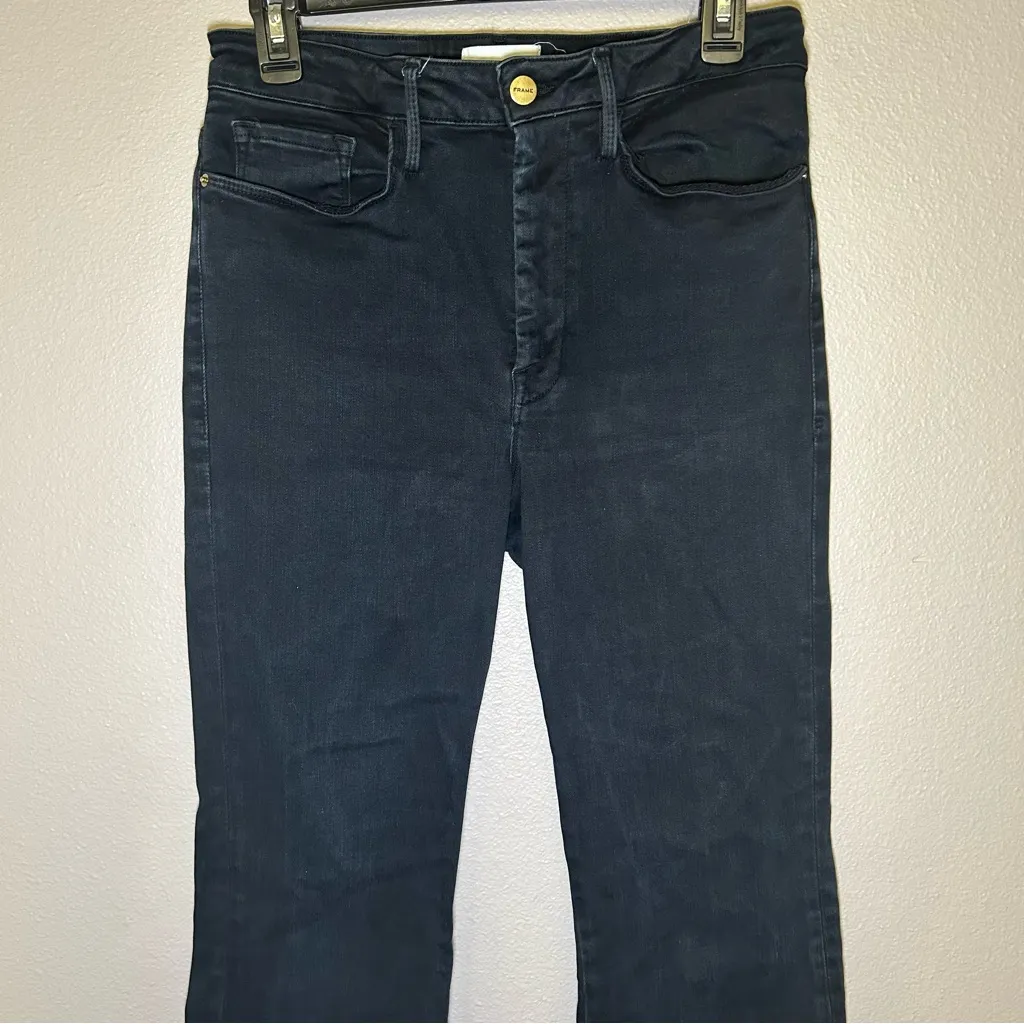 FRAME Le One High Rise Flare Denim Jeans Women’s size 2 29-34 - Image 4
