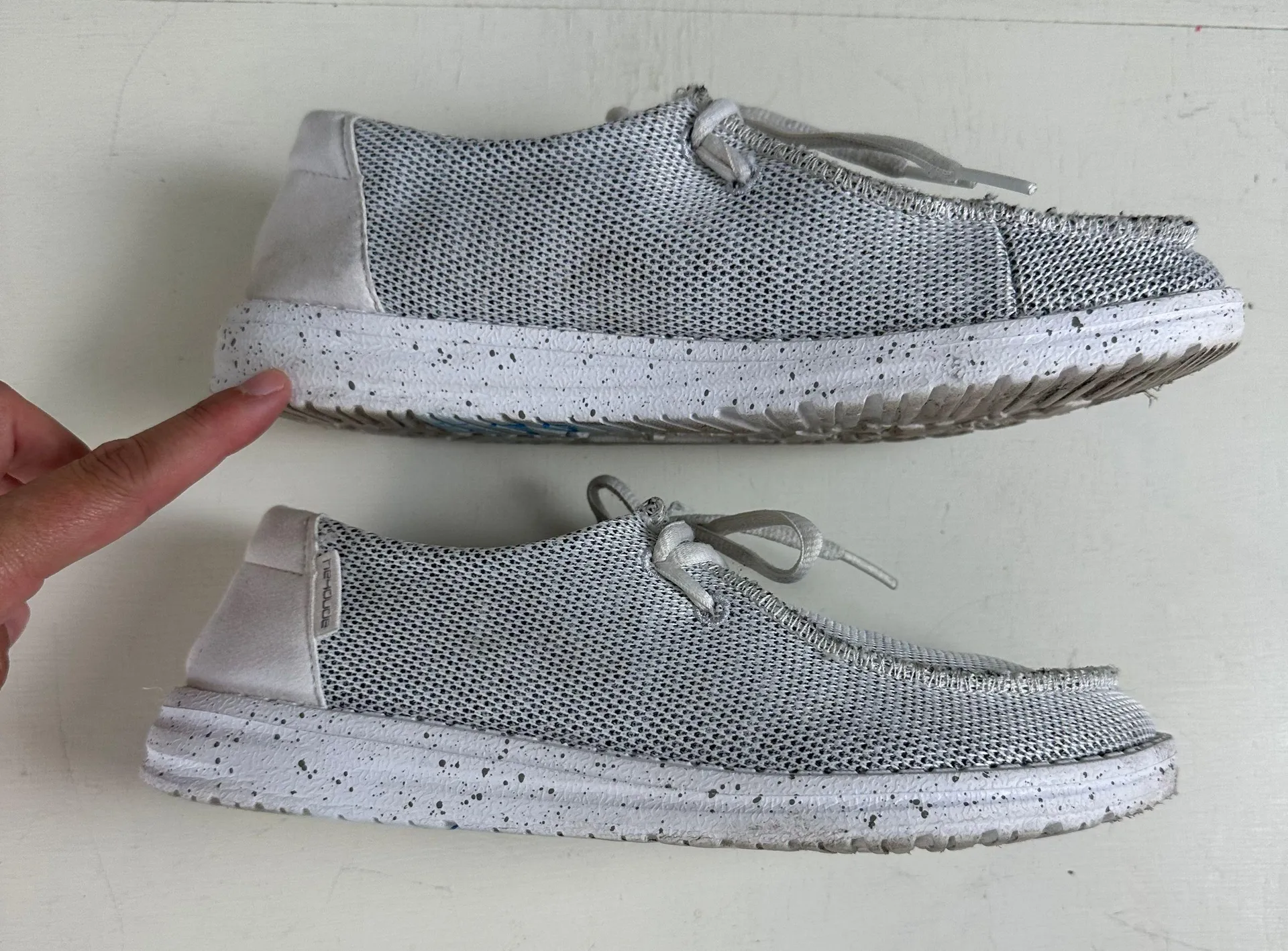 Hey Dude - Wendy Sox Stone White Sneaker - Image 3