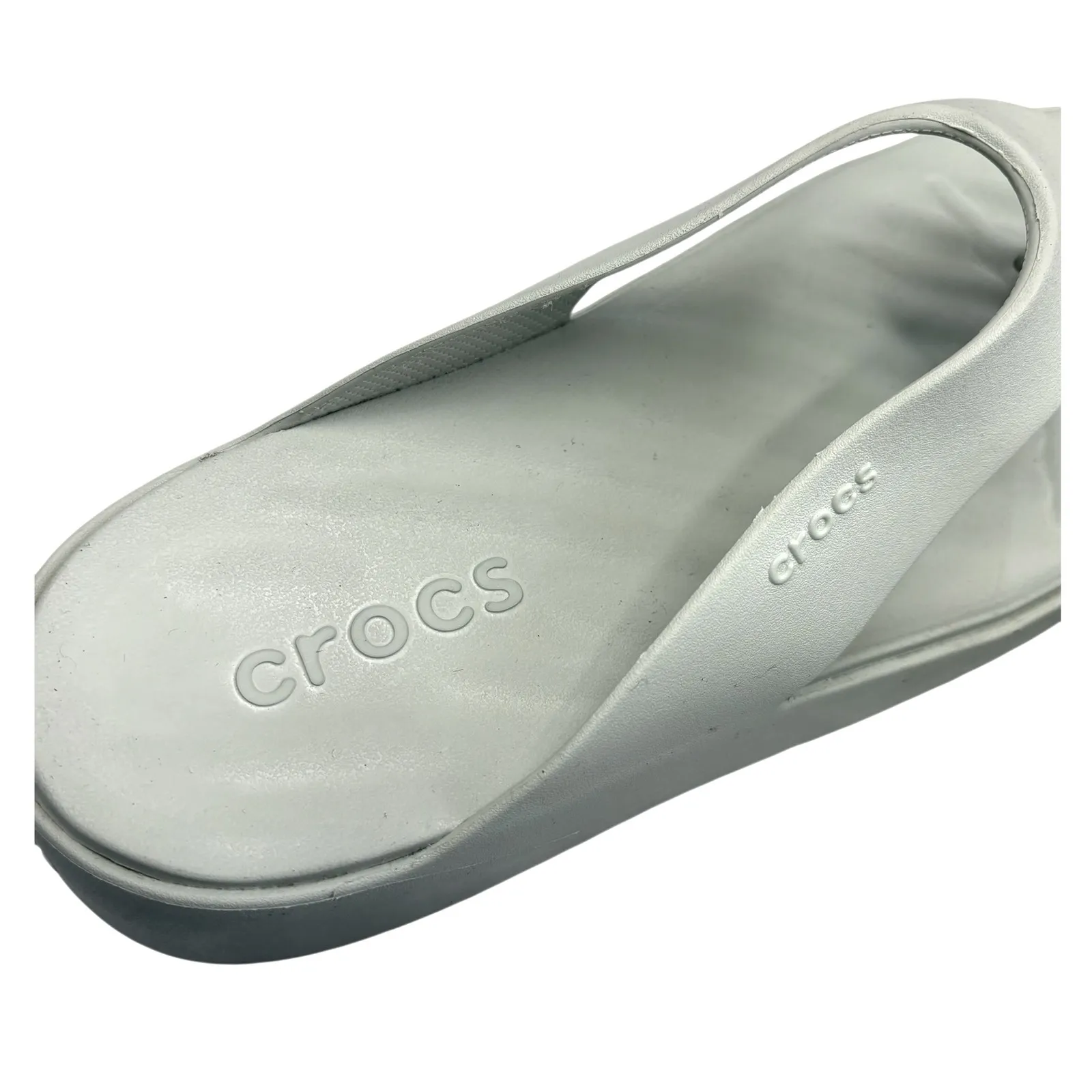 Crocs ‎ Women's Getaway Platform Flip Flops Green Beach Slip On Comfortable 9 - Image 6