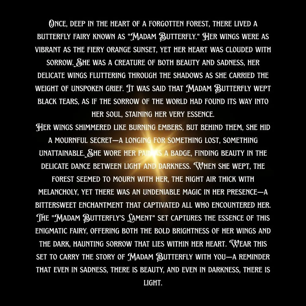 Gothic Victorian "Madam Butterfly’s Lament" Gothic Butterfly Fairy Jewel… - Image 10