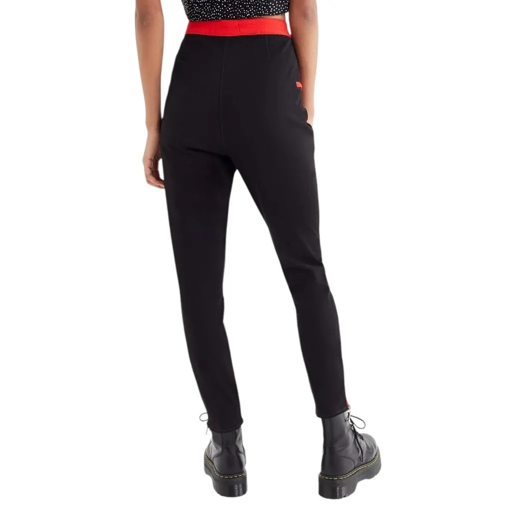RARE Urban Outfitters Women's Britt Colorblock Moto Pant in Black White and Red - Image 4