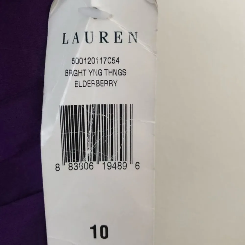 RALPH LAUREN PRETTY THINGS ELDERBERRY PURPLE SILK COCKTAIL SLEEVELESS DRESS 10 - Image 5