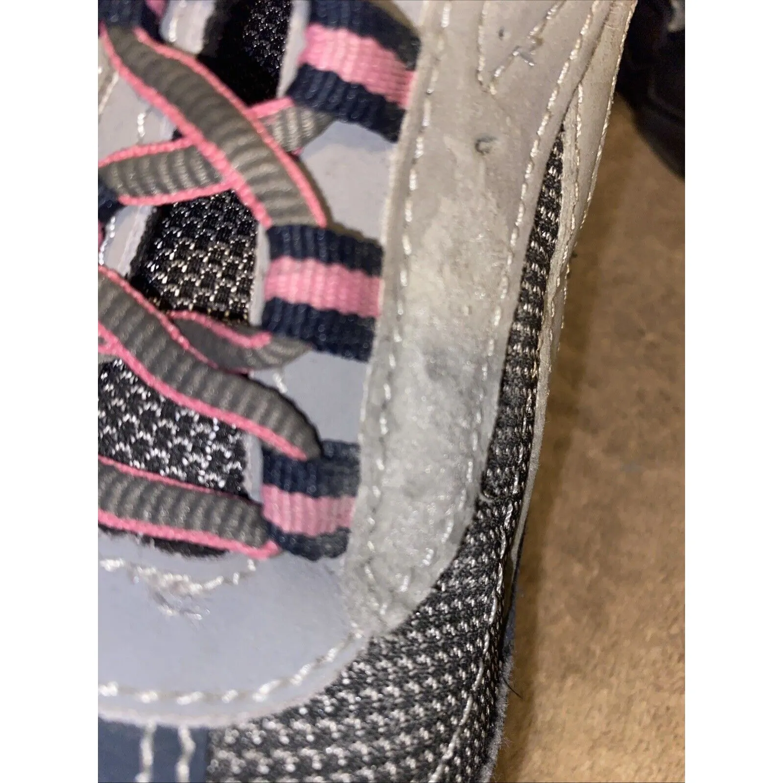 Brahma SACHA Work Safety Toe Leather Pink Gray Lace Up Shoes WOMENS 8.5 - Image 12