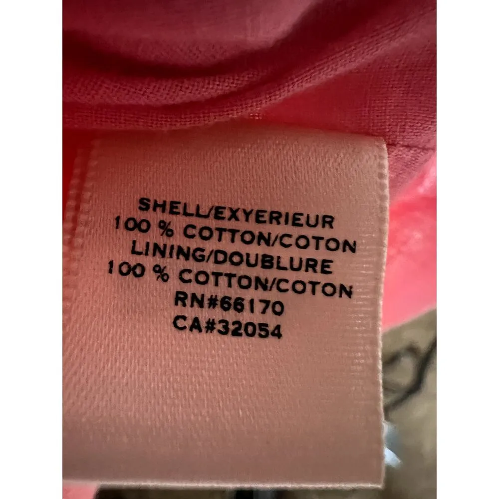 Moulinette Soeurs dess size 8 pink/white eyelet trim lined couquette, feminine - Image 9