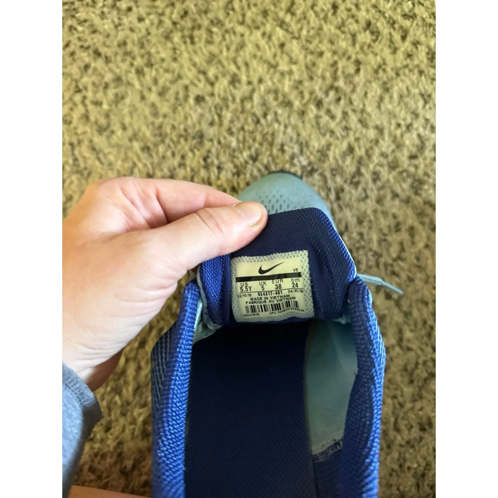 Nike Women's Zoom Pegasus 33 Bluecap Blue Royal Athletic Shoes‎ Size 5.5 - Image 6