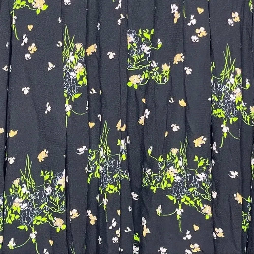 Free People Dress Womens XS Black Floral Lovely Day Printed Tunic Flower Boho - Image 5