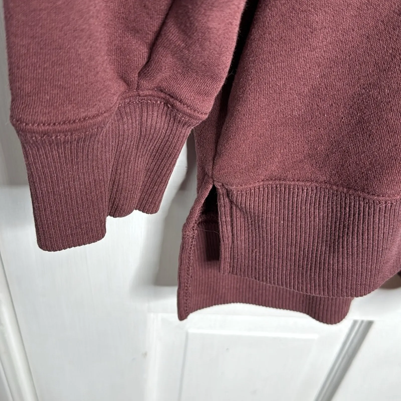 Aerie Mock Cowl Turtleneck Oversized Long-sleeve Sweatshirt Top W1815 Sz M - Image 2