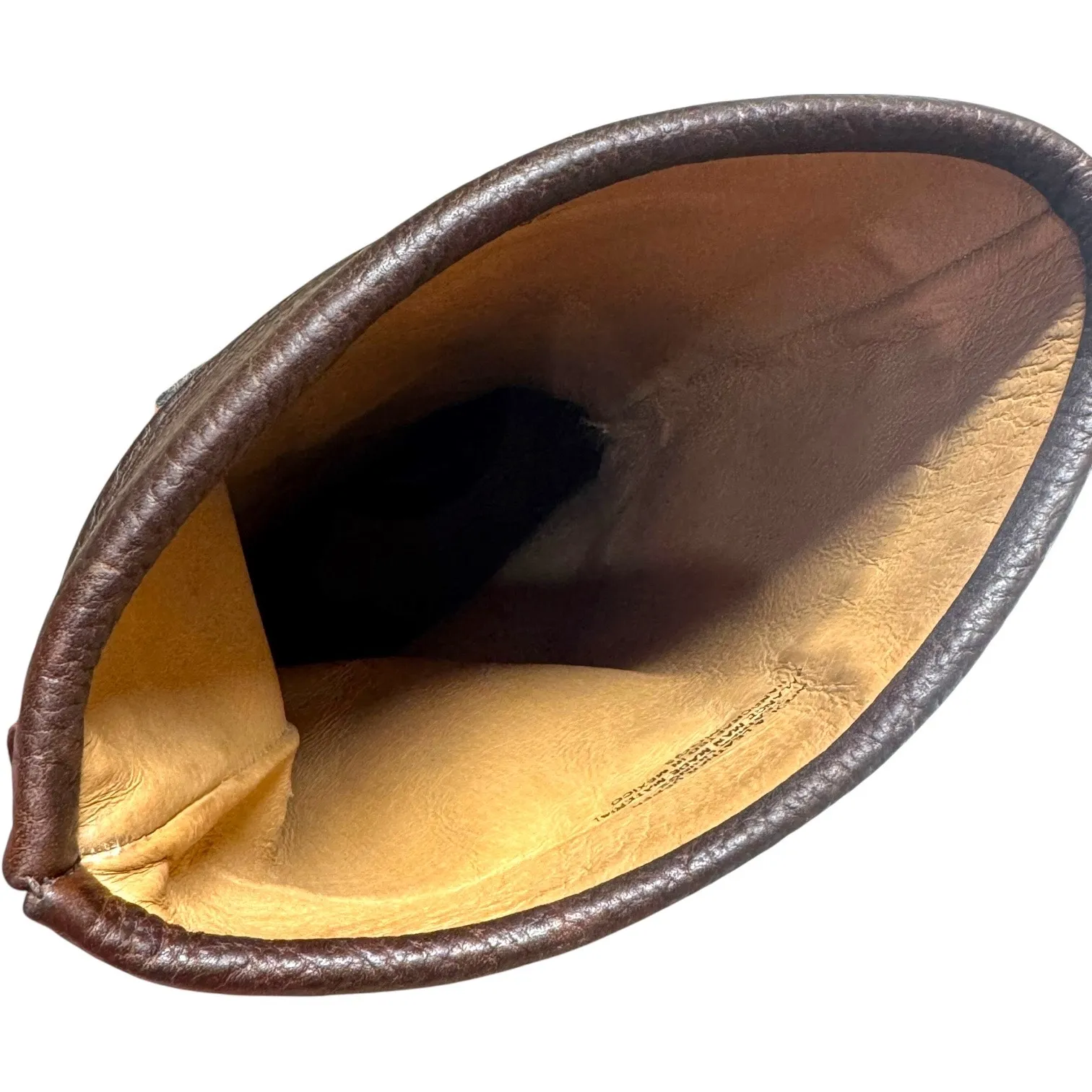 Born Tizoc Indain Blanket Mid Calf Boots Leather Wool Men 8 Women 6.5 Brown - Image 7