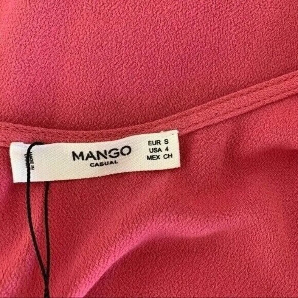 Mango Pink Sleeveless Midi Dress 4 Feminine Chic NWT Summer Look - Image 6