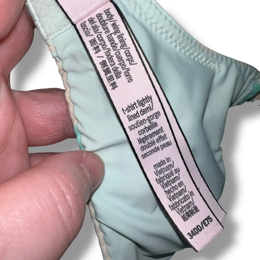 Victorias Secret Womens TShirt Lightly Lined Demi Bra Underwire Convertible 34DD - Image 9