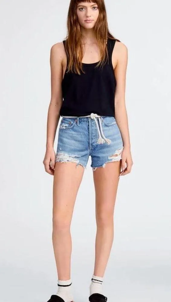 NWT Re/Done Black Sleeveless Tank Top - Image 4