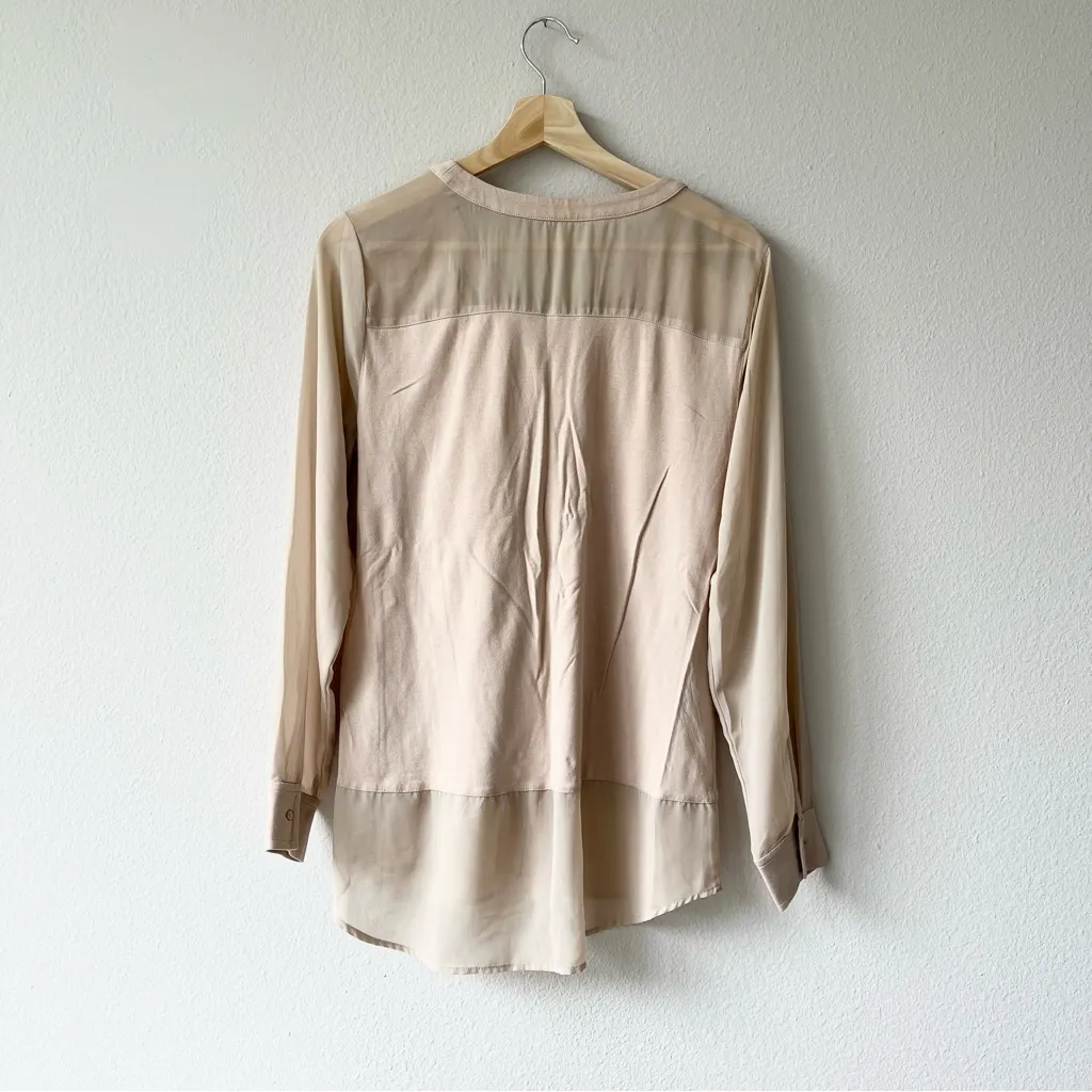 Ann Taylor Mixed Media Blouse - Image 2