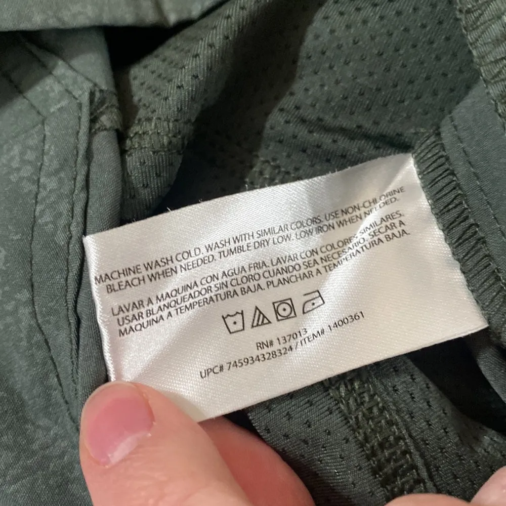 Orvis  Camo Green Embossed Pull-On Travel Skort size XL - Image 13