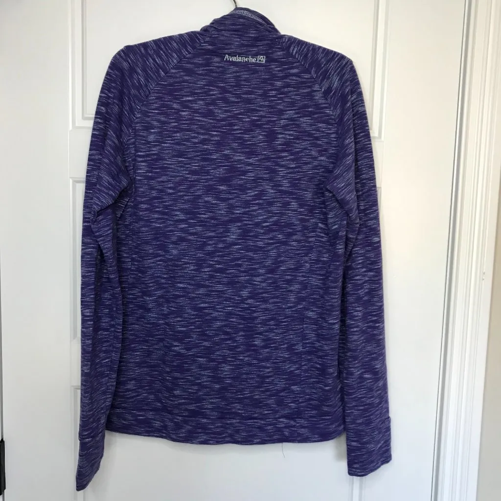 Avalanche‎ Women's Purple Quarter Snap Long Sleeve Pullover Size M Running - Image 3