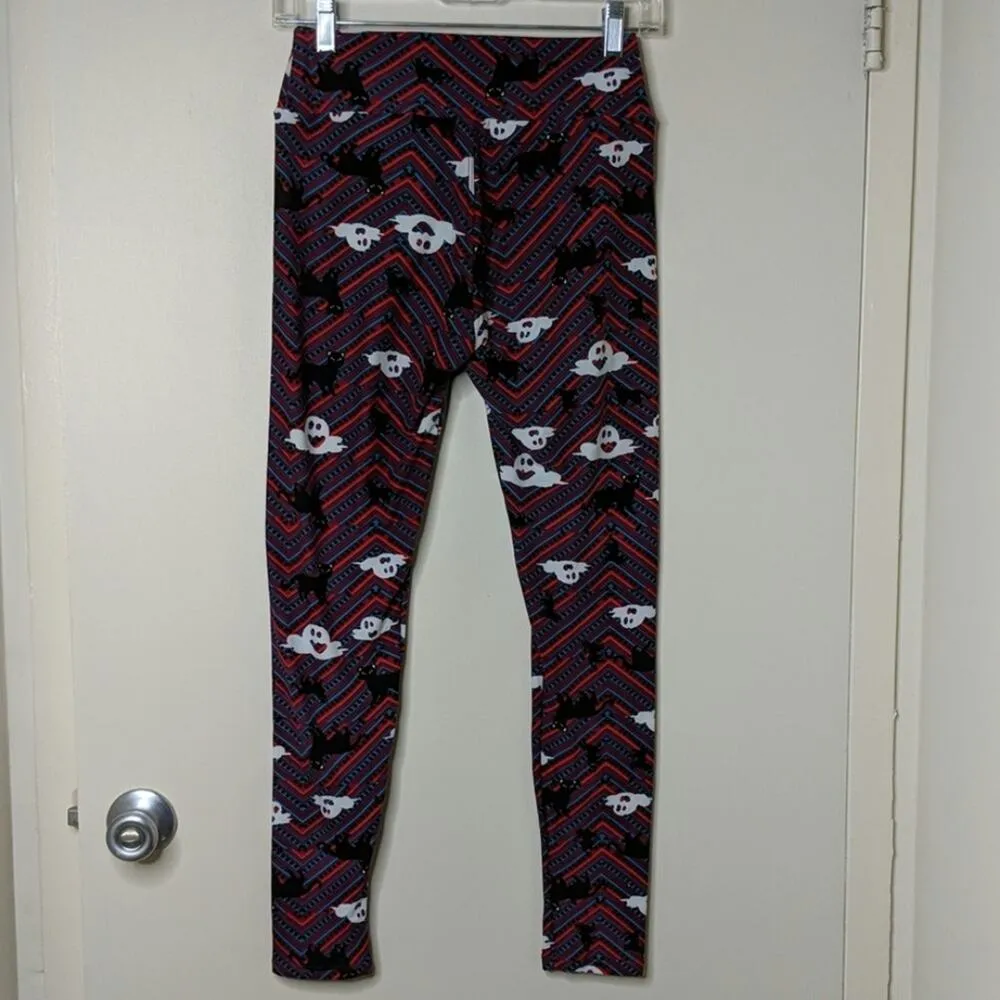 LuLaRoe Halloween Leggings - One Size - GUC - Image 4