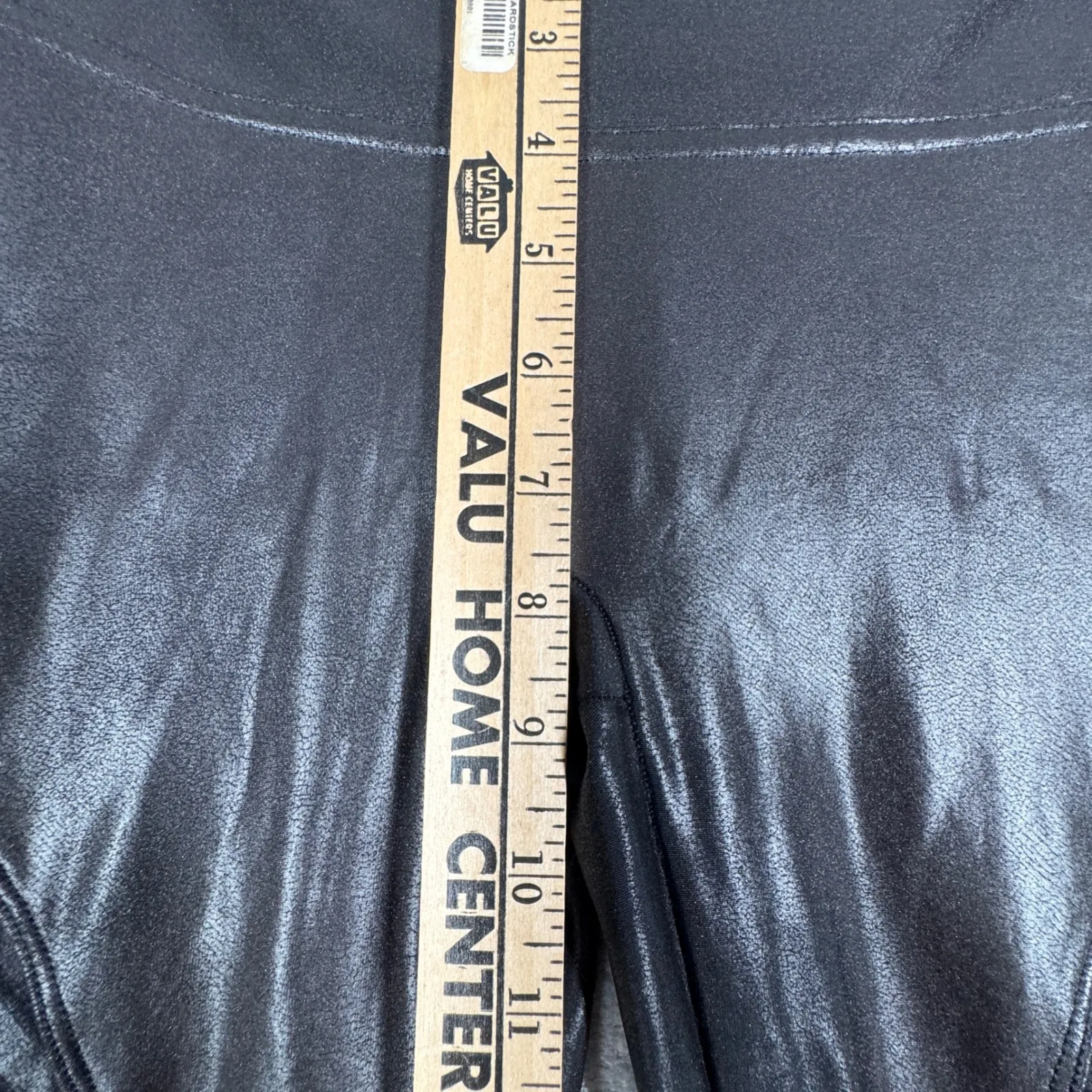 SPANX Leggings Faux Leather Moto Shaping Edgy Going Out‎ Neutral Black Small - Image 12