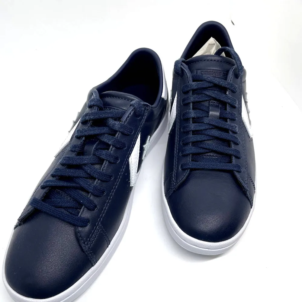 CONVERSE All Star Pro Leather LP OX Sneakers NEW Blue White Sneakers Womens 7.5 - Image 7