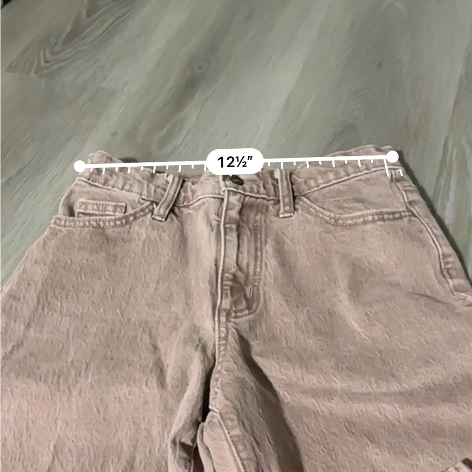 Universal Thread Vintage Straight High‎ Rise Muted Brick Red Jeans Size 0/25a - Image 8