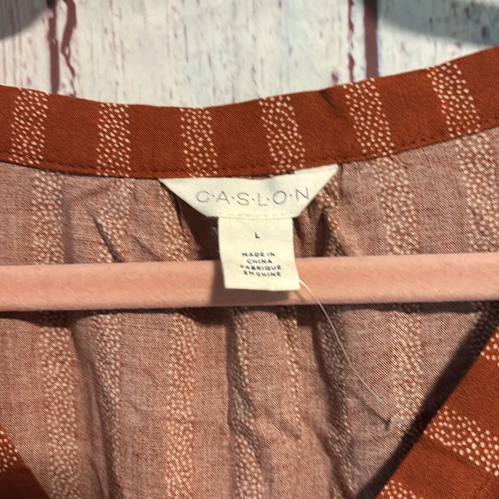 NWT Caslon Stripe Print Sleeveless Dress - Image 7