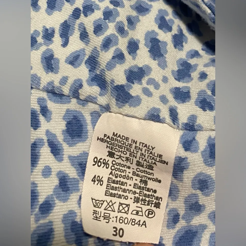 John Galt Blue Leopard Print Lydia Cropped Tank Top - OS/XS - Image 8