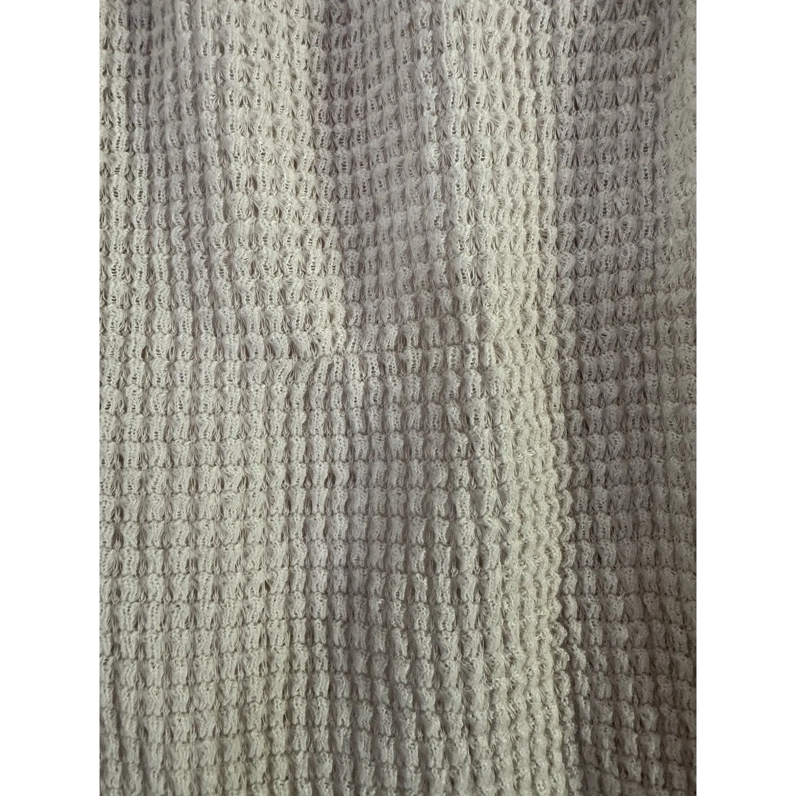 SABO Cream Waffle Knit High Waisted Shorts Women’s Size 2 - Image 6