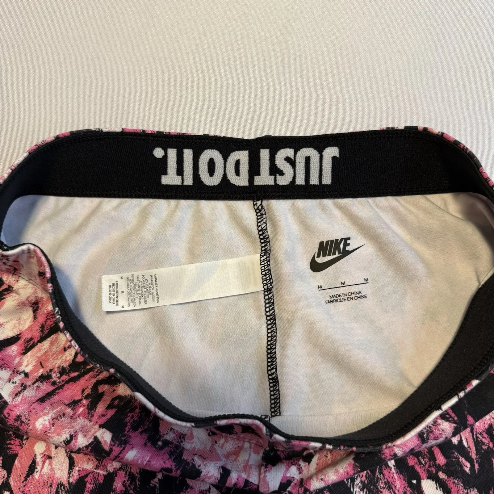 Nike Legging Nike Encore Leg-A-See Mishmash Rose 643047-644 Allover Print Sz M # - Image 4