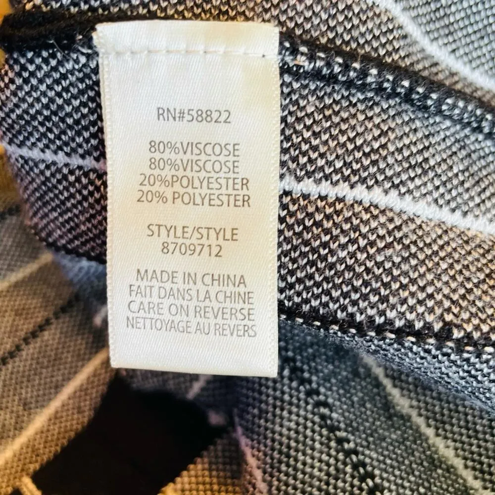 Max Studio black & white pleated A line midi skirt - Image 3