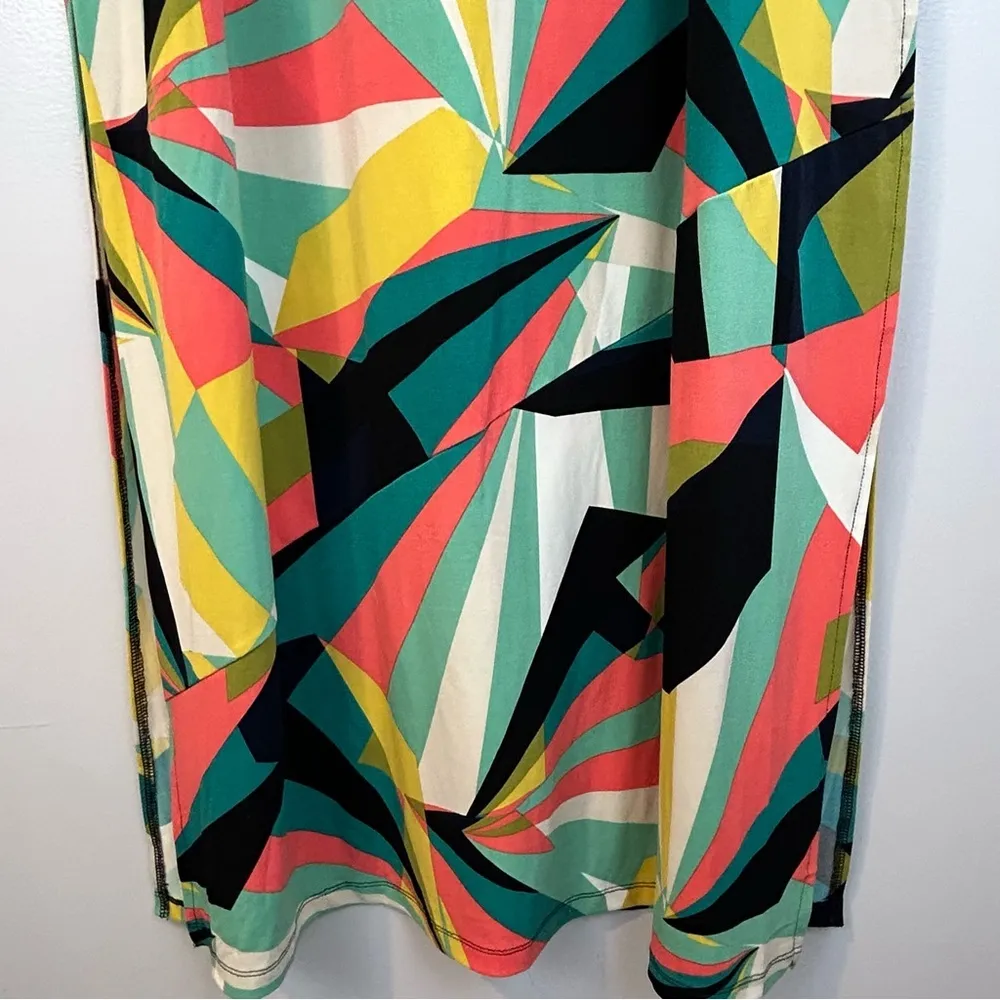 NWT Worthington Stretch Multicolor Bejeweled Print Sleeveless Maxi Dress Size XL - Image 6