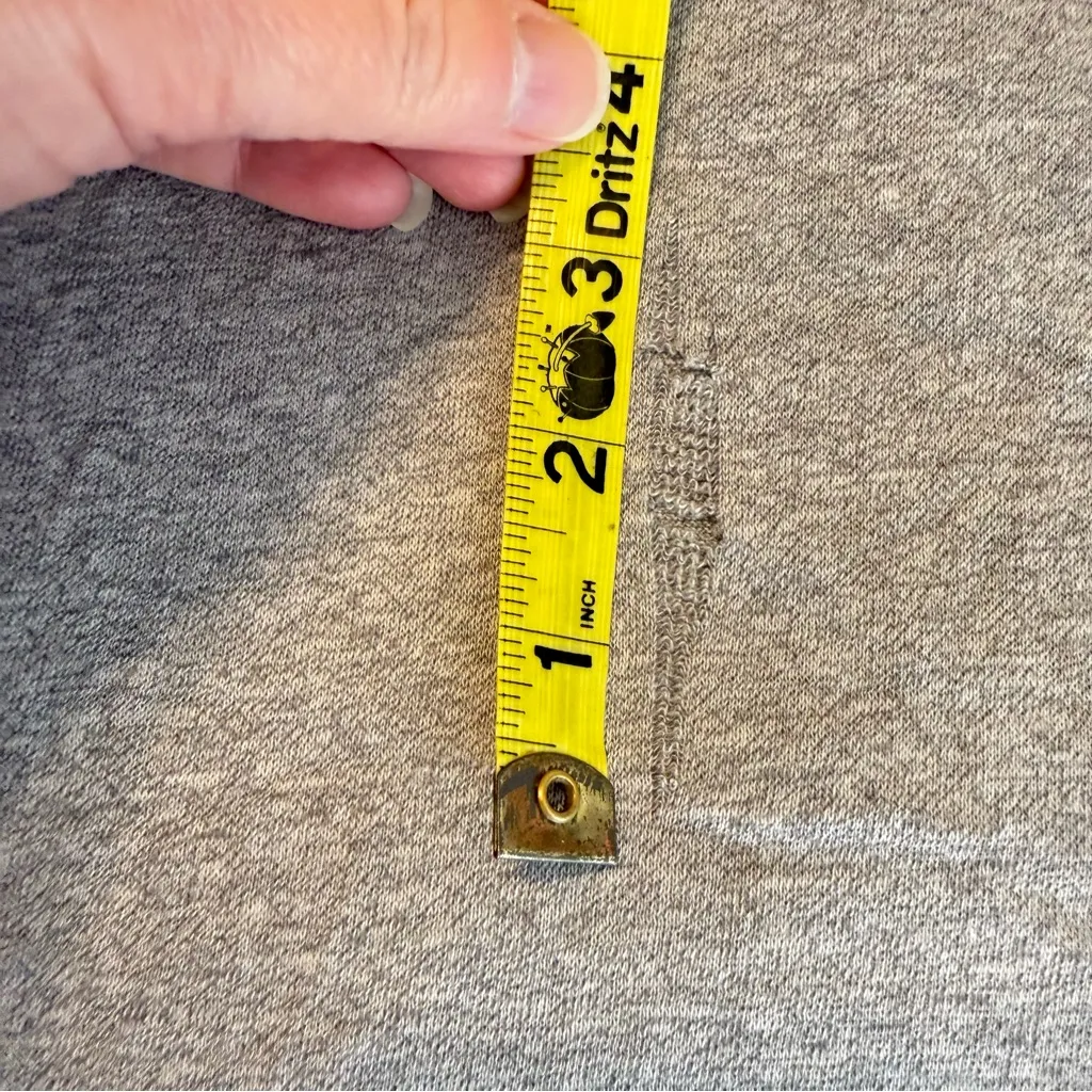 FLAWED Vintage Single Stitch Trench New York Giants T Shirt Sz LRG Fits Smaller Gray - Image 4